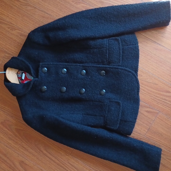 J. Crew Blazer Black Wool mohair Knotty Jacket Style 80061 - Picture 2 of 9